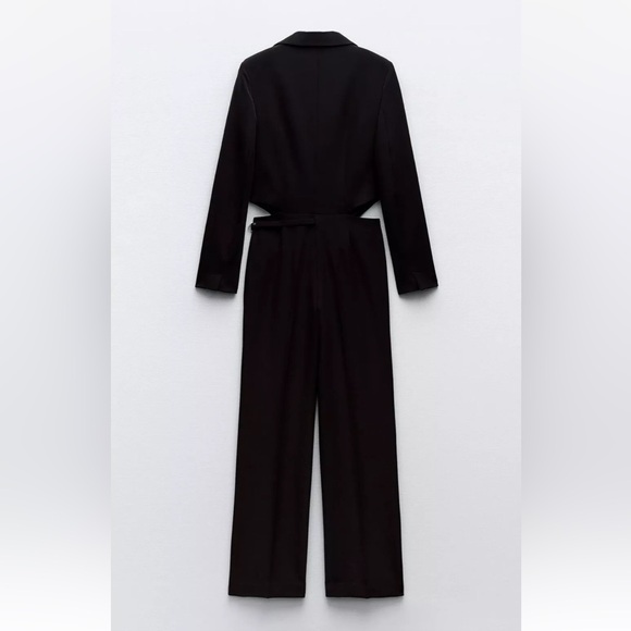 ZARA CUT OUT JUMPSUIT BLAZER WITH BELT - Picture 2 of 9